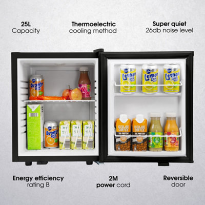 Abode Mini Drinks Cooler 25L Quiet Table Top Black A25THBC102B - 3