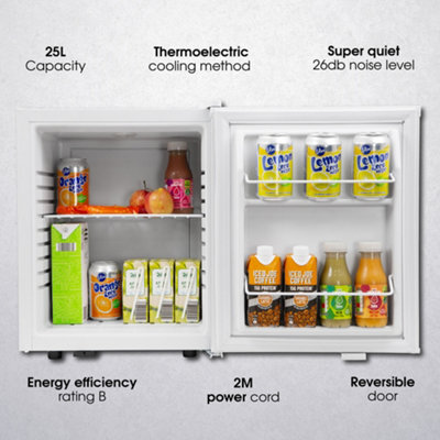 Abode Mini Drinks Cooler 25L Quiet Table Top White A25THBC102W - 3