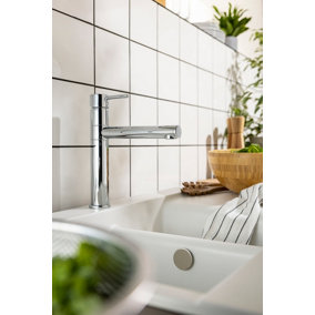 Abode Tower Single Lever Kitchen Mixertap in Chrome