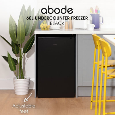 Abode Undercounter Freezer 60 Litre 48cm Wide with 3 Drawers Black ...