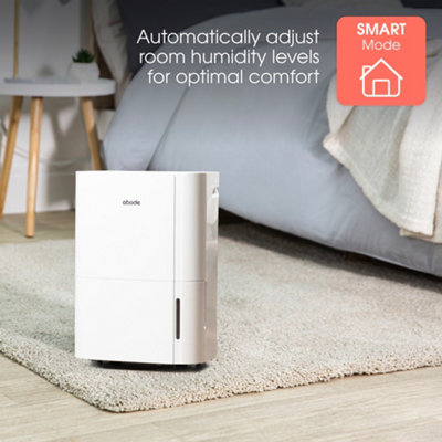 Abode White Dehumidifier 16 Litre/Day For Damp, Mould & Moisture