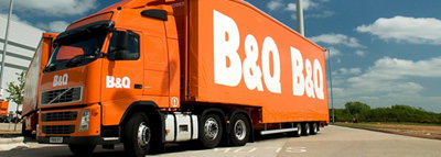 A large B&Q lorry.