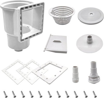 Above Ground Pool Skimmer With Accessories Width 6 Inches Compatible ...
