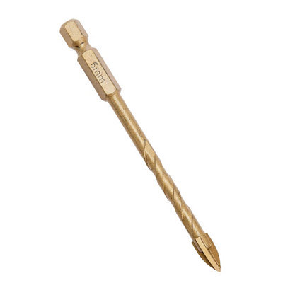 Abracs 4 Cutter Head Drill Bit Gold (6mm)