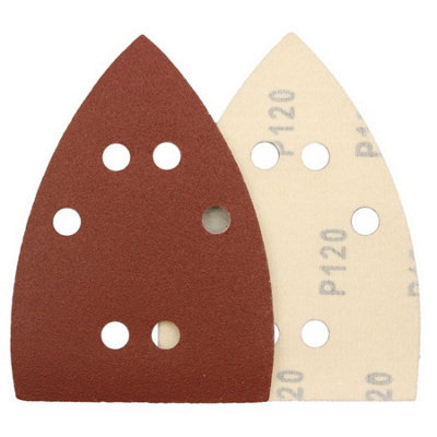 Abracs Hook and Loop Sander Sheet (Pack of 10) Brown/Sand (120g)