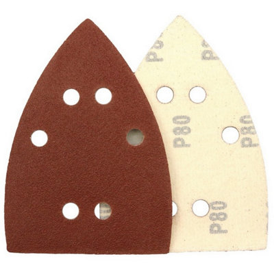 Abracs Hook and Loop Sander Sheet (Pack of 10) Brown/Sand (80g)