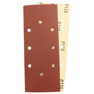 Abracs Orbital Sander Sheets (Pack of 10) Brown (One Size)