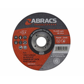 Abracs Phoenix Ii 100 X1 X 10Mm Thin Cutting Disc 50Pc