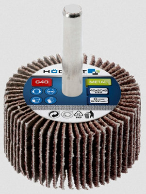 ABRASIVE FLAP WHEEL SANDING WHEEL Three Size Grit Drill Diameter 6mm ...