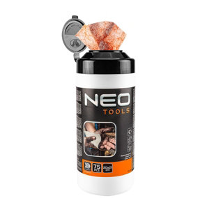 Abrasive Wipes 75pc 20X21cm NEO TOOLS