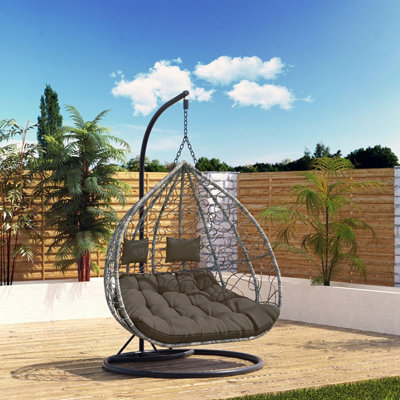 Swinging egg chair double sale