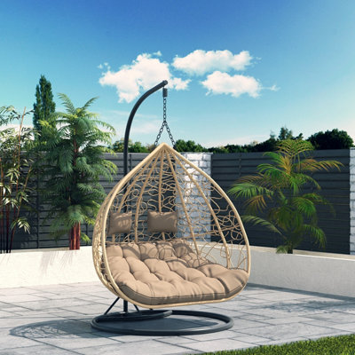 Double swinging shop egg chair