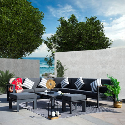 Modern aluminum deals patio furniture