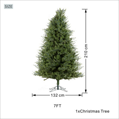 Abrihome 7ft Artificial Christmas Tree - 1,126 Branch Tips and 5-Claw ...