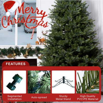 Abrihome 7ft Artificial Christmas Tree - 1,126 Branch Tips and 5-Claw ...