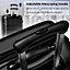 ABS Hard shell Travel Trolley Suitcase 4 Wheel Luggage set Hand Luggage 24  Inch Black