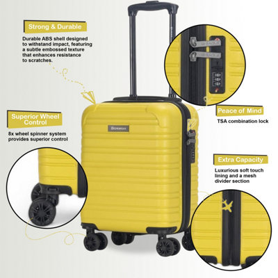 ABS Hardshell Underseat Cabin Suitcase 45 X 30 X 20 Cm Luggage Suitable ...