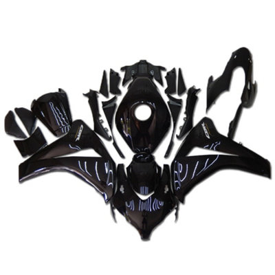 NT Fairing Injection Molded Body Kit For Honda CBR1000RR 2008-2011 - Gloss Black ABS Plastic, Pre-Drilled, Custom Fit