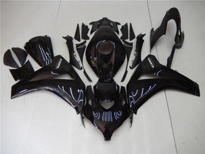ABS Injection Fairing Fit for 2008-2011 Honda CBR 1000RR Black Plastic a005