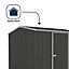 Absco Premier Reverse Apex Dark Grey Metal Garden Storage Shed 2.26m x 2.26m (7.5ft x 7.5ft)