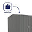Absco Premier Reverse Apex Woodland Grey Metal Garden Storage Shed 2.26m x 3m (7.5ft x 10ft)