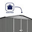 Absco Regent Apex Woodland Grey Metal Garden Storage Shed 3m x 2.18m (10ft x 7ft)