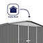 Absco Regent Apex Woodland Grey Metal Garden Storage Shed 3m x 2.92m (10ft x 10ft)
