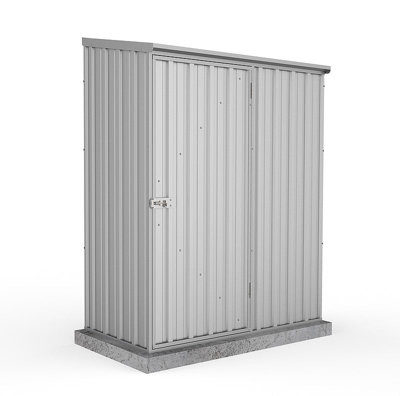 Absco Space Saver Pent Metal Garden Storage Shed 1.52m x 0.78m (5ft x 3ft)
