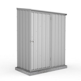 Absco Space Saver Pent Metal Garden Storage Shed 1.52m x 0.78m (5ft x 3ft)