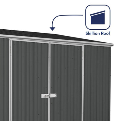 Absco Space Saver Pent Metal Garden Storage Shed 3m x 1.52m (10ft x 5ft)