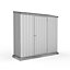 Absco Space Saver Pent Titanium Metal Garden Storage Shed 2.26m x 0.78m (7.5ft x 3ft)