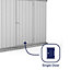 Absco Space Saver Pent Titanium Metal Garden Storage Shed 2.26m x 0.78m (7.5ft x 3ft)