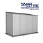 Absco Space Saver Pent Titanium Metal Garden Storage Shed 3m x 1.52m (10ft x 5ft)