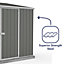 Absco Space Saver Pent Woodland Grey Metal Garden Storage Shed 2.26m x 1.52m (7.5ft x 5ft)