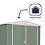 Absco Utility Workshop Apex Eucalyptus Metal Garden Storage Workshop Shed 3m x 4.48m (10ft x 15ft)
