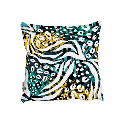 Abstract animal print (Outdoor Cushion) / 45cm x 45cm | DIY at B&Q