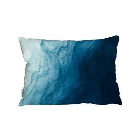 Abstract Blue Liquid Fluid (Cushion) / 30cm x 45cm