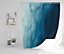 abstract blue liquid fluid (Shower Curtain) / Default Title