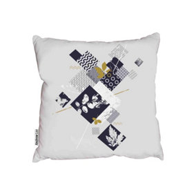 Abstract botanical elements (Outdoor Cushion) / 60cm x 60cm