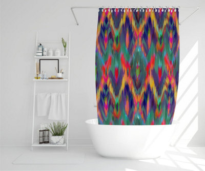 Abstract ethnic ikat pattern (Shower Curtain) / Default Title Price Comparisons | Compare The Build