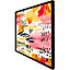Abstract fall pattern in bright autumn colours (Picutre Frame) / 30x30" / Oak