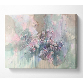 Abstract Flower Paradise Canvas Print Wall Art - Medium 20 x 32 Inches