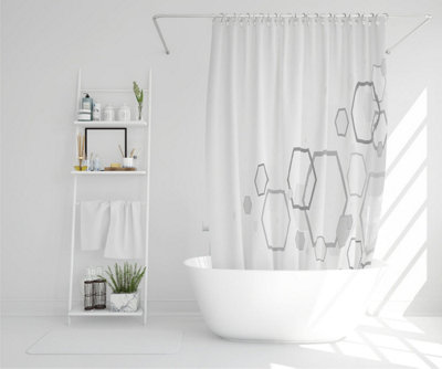Abstract hexagon (Shower Curtain) / Default Title Price Comparisons | Compare The Build
