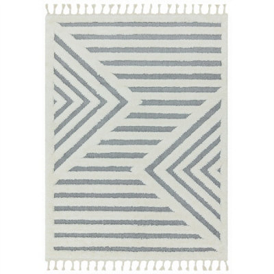 Abstract Kilim Modern Striped Moroccan Easy to clean Rug for Dining Room-160cm X 230cm