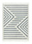 Abstract Kilim Modern Striped Moroccan Easy to clean Rug for Dining Room-80cm X 150cm