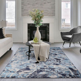 Abstract Modern Easy to clean Rug for Bed Room Living Room and Dining Room-120cm X 170cm