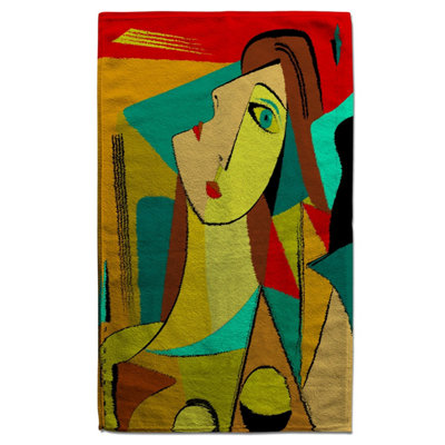abstract portrait (Bath Towel) / Default Title