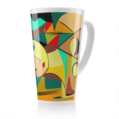 Abstract portrait Designer Latte Mug, Stunning Designer mug fit for any ...