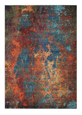 Abstract Rug, 6mm Thick Stain-Resistant Graphics Rug, Modern Rug for Bedroom, Living Room, & Dining Room-119cm X 180cm