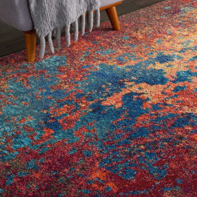 Abstract Rug, 6mm Thick Stain-Resistant Graphics Rug, Modern Rug for Bedroom, Living Room, & Dining Room-119cm X 180cm